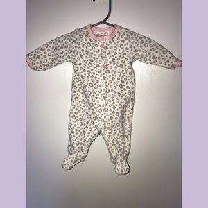 Carter’s baby girl cheetah print sleeper